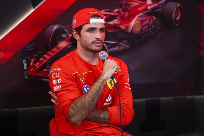 SAINZ Carlos (spa), Scuderia Ferrari SF-24, portrait during the Formula 1 AWS Grand Prix du Canada 2024, 9th round of the 2024 Formula One World Championship from June 07 to 09, 2024 on the Circuit Gilles Villeneuve, in Montréal, Canada - Photo Eric Alons