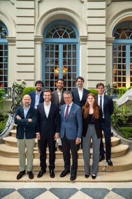  Los socios de Hyperion Fund con el equipo de Rasmussen Global antes de reunión en Madrid