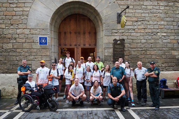 Una docena de personas con discapacidad salen desde Pamplona para hacer el Camino de Santiago Francés hasta Logroño
