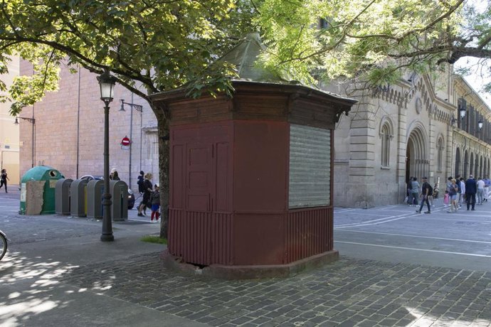 Archivo - Imagen del quiosco ubicado en la Plaza de Recoletas