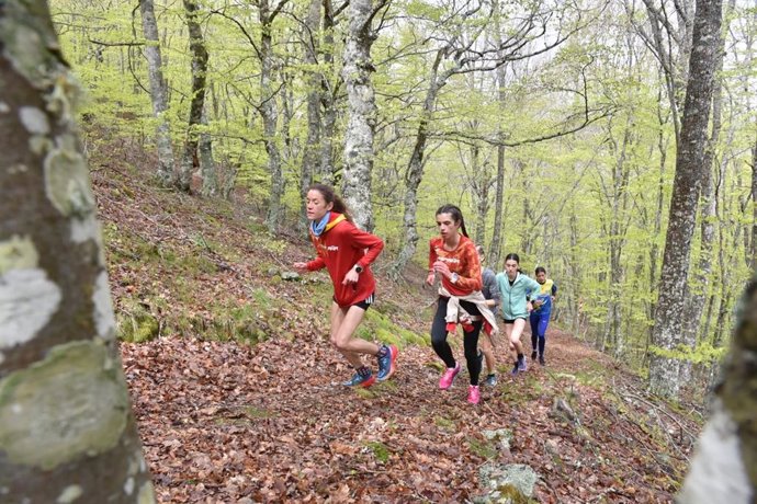 LA selección española entrenando en la Montaña Palentina.