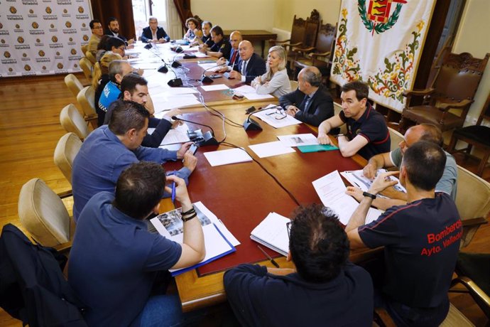 Reunión de la Junta de Seguridad Local para la noche de San Juan en Valladolid.