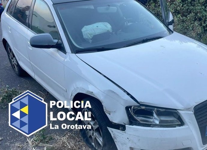 Vehículo interceptado por la Policía Local de La Orotava