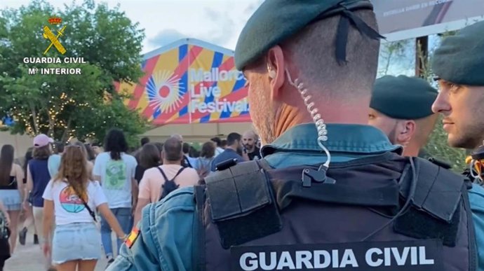 Guardia Civil finaliza el dispositivo especial en el Mallorca Live Festival