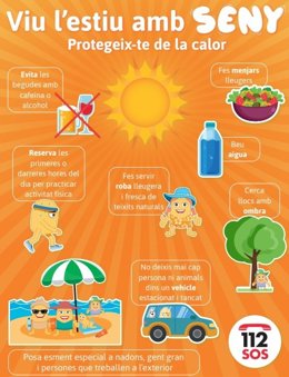 Recomendaciones a la problación para protegerse del calor.