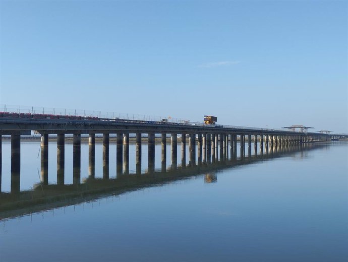 Archivo - Puente Sifon de Huelva en una imagen de archivo.