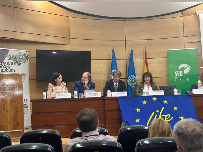 Isabel Uceda (izq), Nicolás Ruiz, Jame Lillo y Asunción Ruiz durante la apertura de la jornada