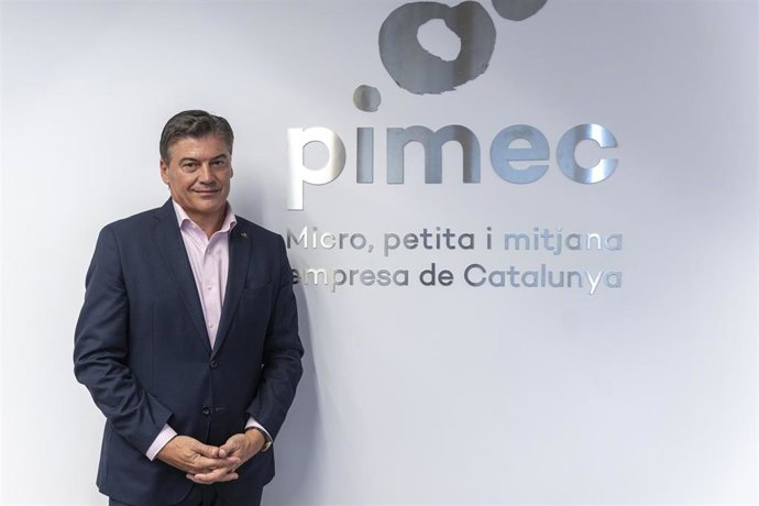 Archivo - El presidente de la patronal Pimec, Antoni Cañete