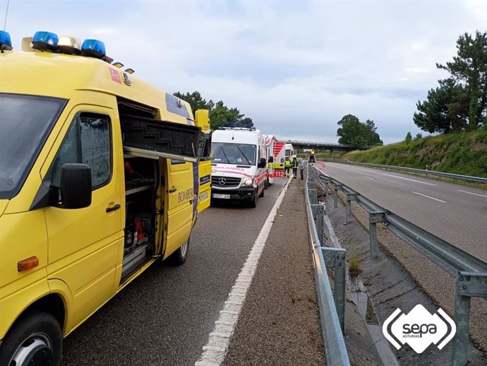 Accidente de tráfico en Valdés