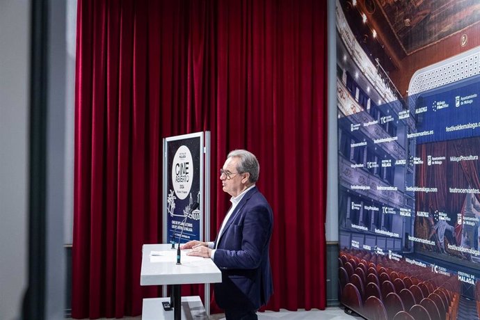 El gerente de Málaga Procultura, Juan Antonio Vigar, en rueda de prensa