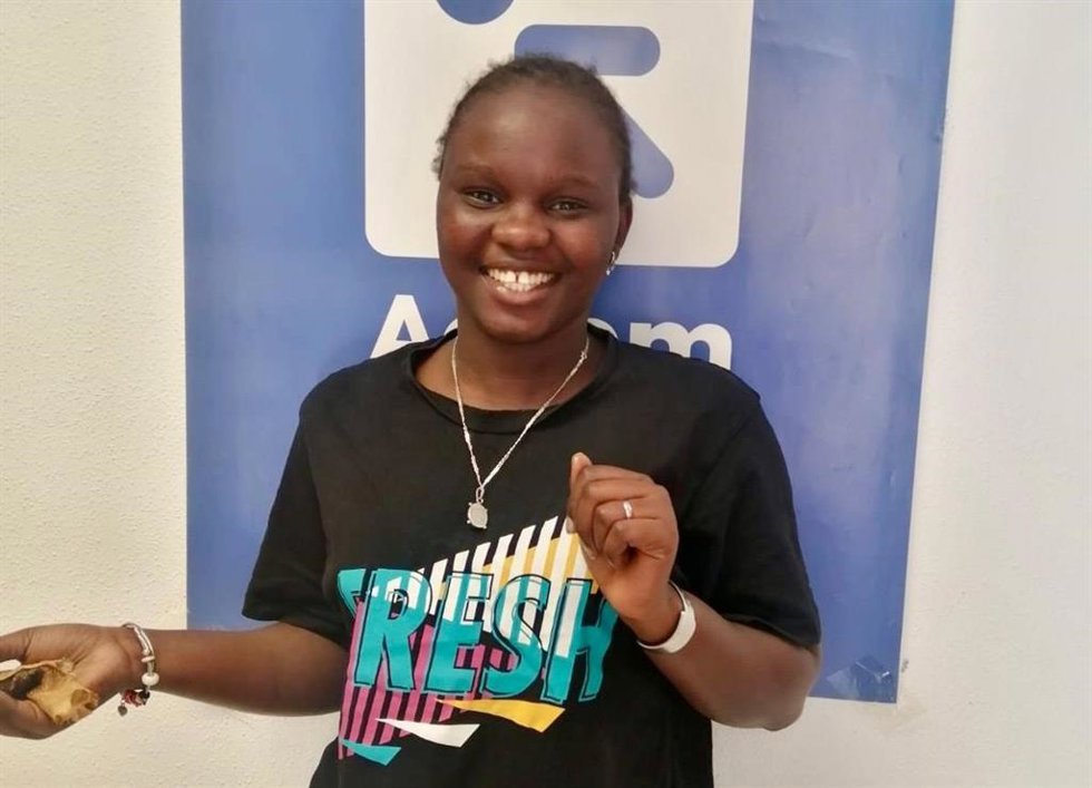 Katy, senegalesa de 18 años, solicitante de protección de asilo