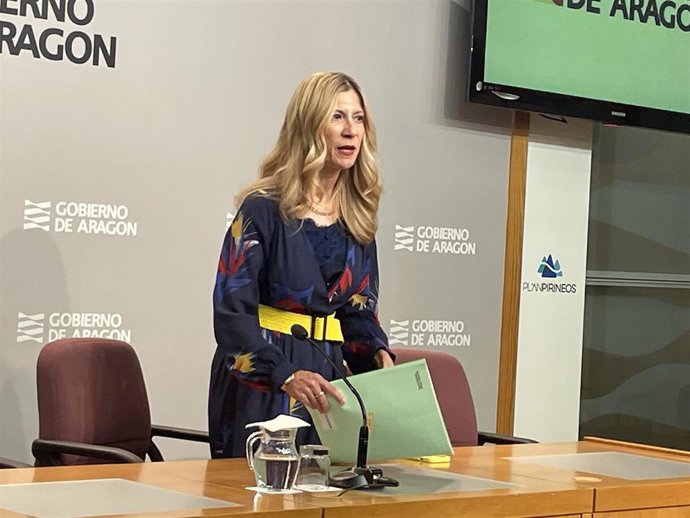 La vicepresidenta segunda y portavoz del Gobierno de Aragón, Mar Vaquero.