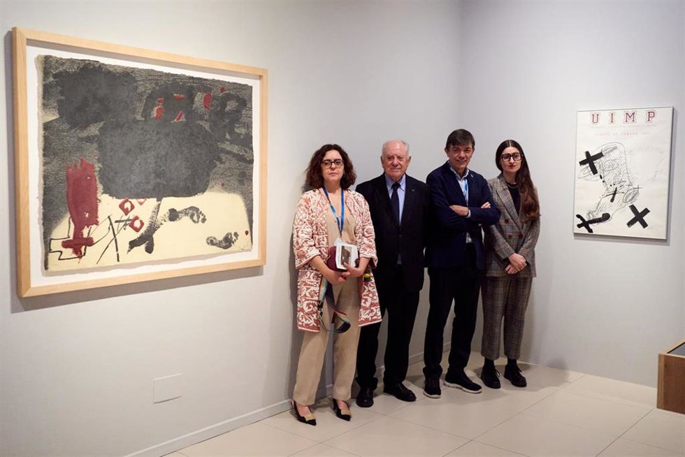Presentación de la exposición de Antoni Tpies en el CASYC