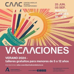 Cartel del programa 'VaCAACiones', una serie de talleres para el público infantil.