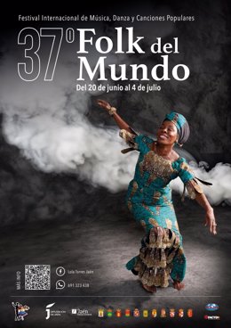 Cartel del 37º Festival Folk del Mundo.