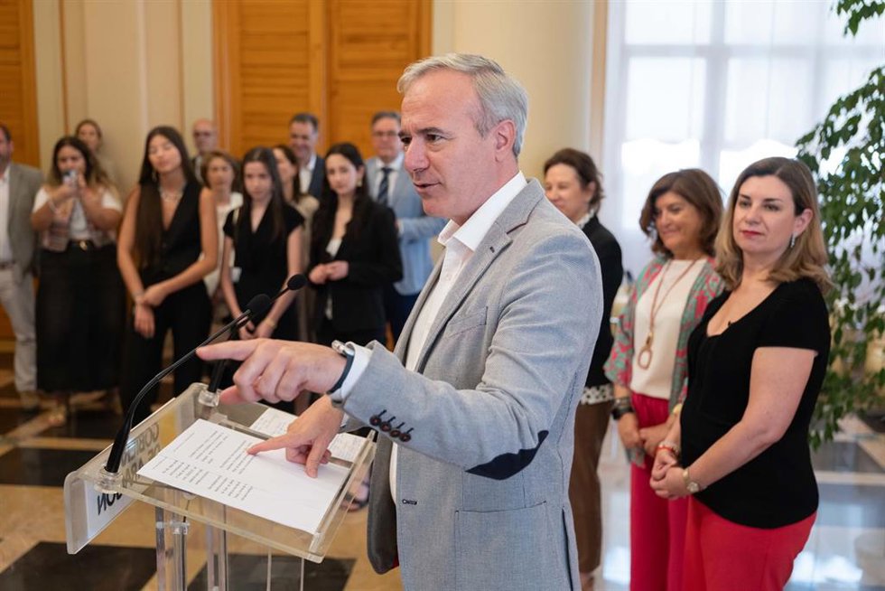 El presidente del Gobierno de Aragón, Jorge Azcón.