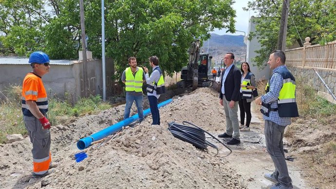 Visita del subdelegado del Gobierno en Almería, José María Martín, al municipio de Tíjola.