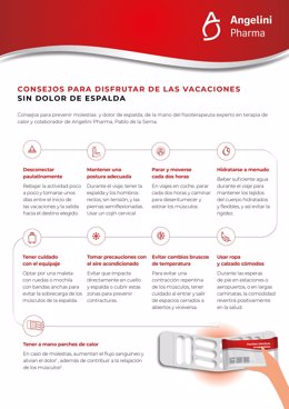 Consejos para disfrutar de las vacaciones sin dolor de espalda