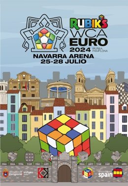 Cartel del Campeonato Europeo de Rubik.