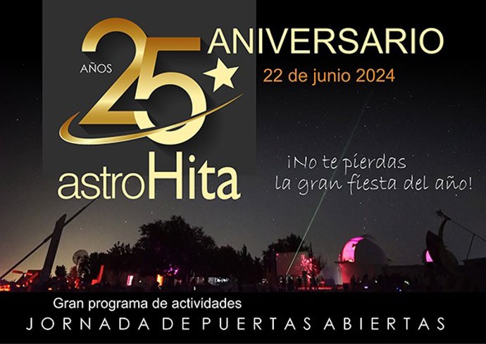 Cartel de la jornada por el 25 aniversario de Astrohita.