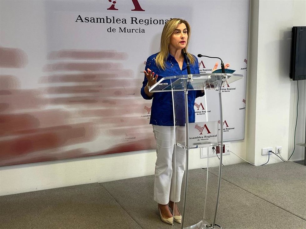 La viceportavoz del Grupo Parlamentario Socialista, Carmina Fernández
