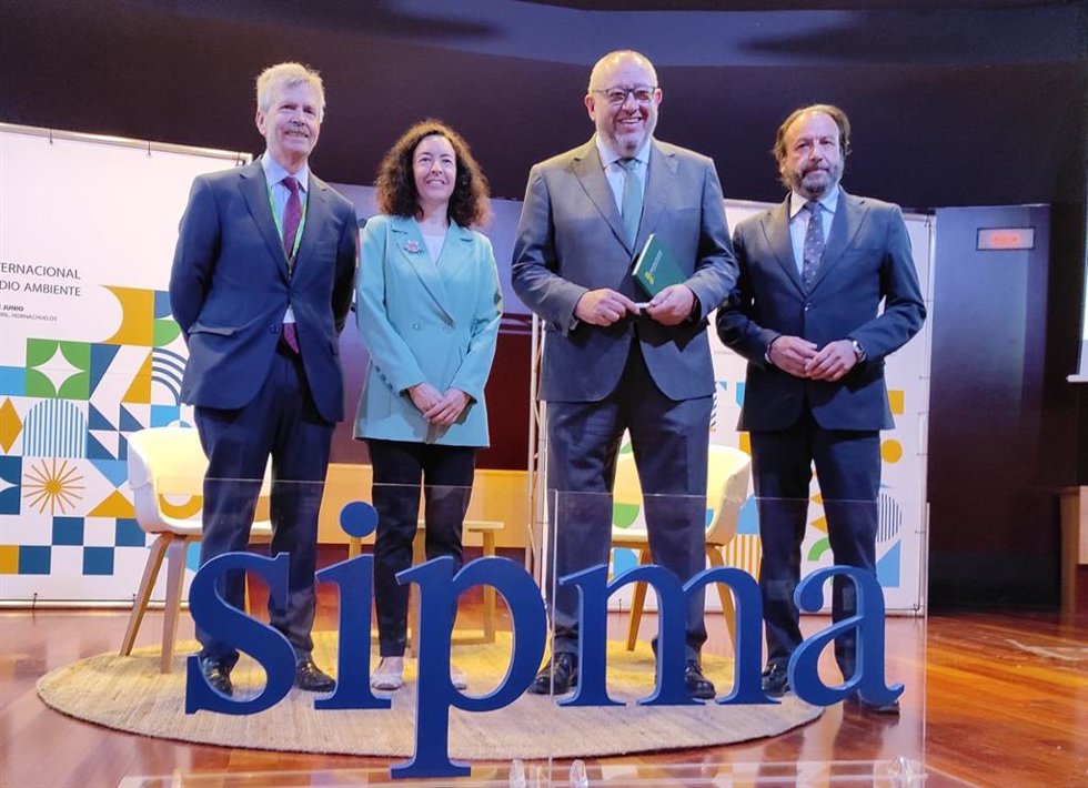 (Desde Izda.) Navarro, García, Torralbo Y García-Ibarrola, En La Inauguración Del XIX Seminario Internacional De Periodismo Y Medio Ambiente.
