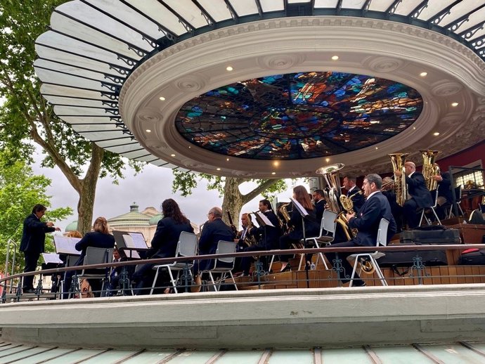 Bilboko Udal Musika Banda Areatzako kioskoan