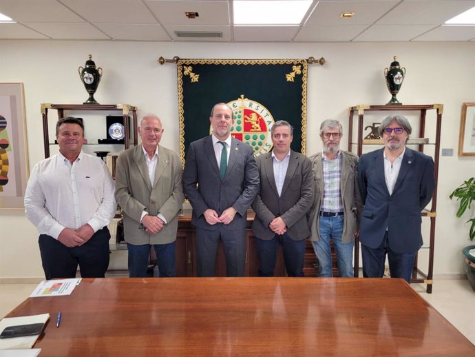 José Gilaber (izq)t, Francisco Casero, Nicolás Ruiz, Cristóbal Cano, Manuel Pajarón y Alberto del Real