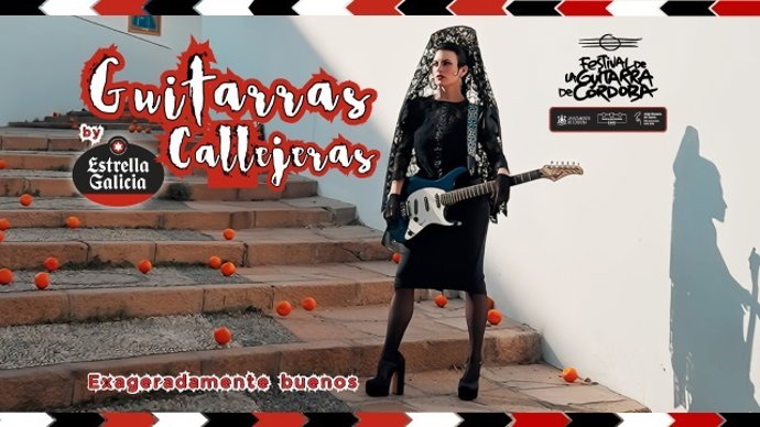 Cartel de 'Guitarras Callejeras by Estrella Galicia'.