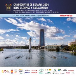 Cartel de los Campeonatos de España de Remo Olímpico y Paralímpico.