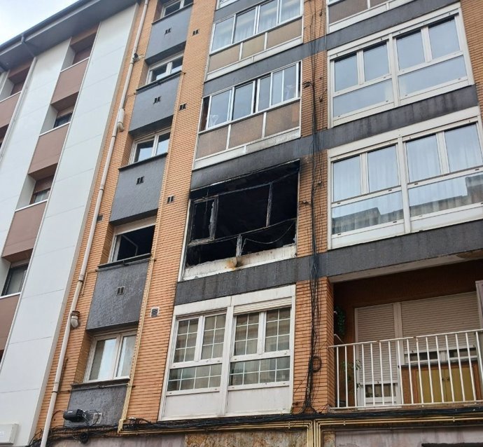Incendio sofocado en un piso de la calle Colón, en Gijón