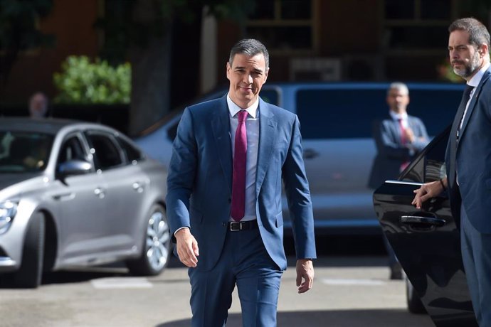 El presidente del Gobierno, Pedro Sánchez, a su llegada a la presentación de la Oficina Nacional de Asesoramiento Científico (ONAC), en la sede central del CSIC, a 20 de junio de 2024,