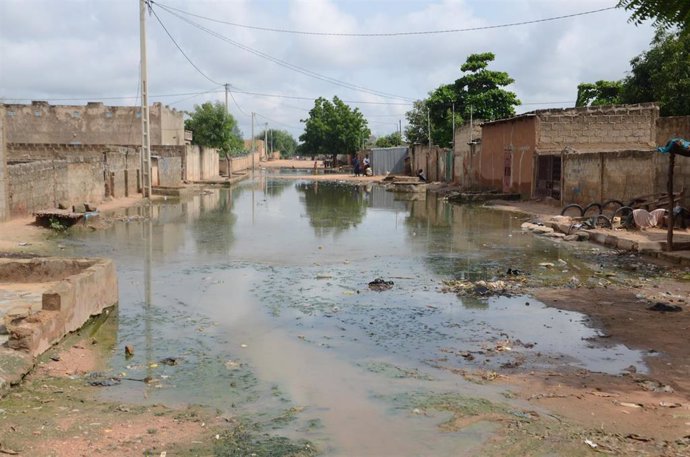 Archivo - Imagen de archivo de una localidad afectada por las fuertes lluvias en Maradi, en el centro de Níger