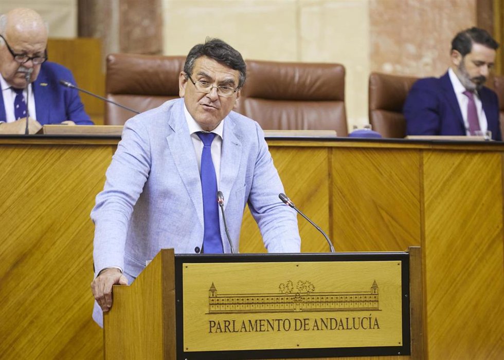 Archivo - El diputado de Vox Rafael Segovia, en una imagen de archivo en el Pleno del Parlamento.