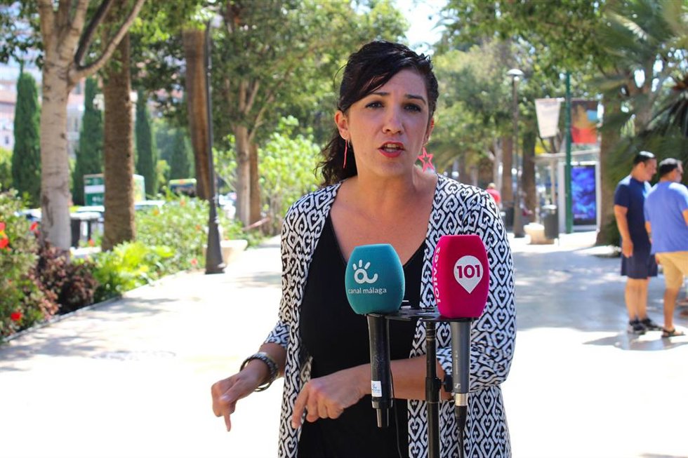 La portavoz del grupo Con Málaga, Toni Morillas.