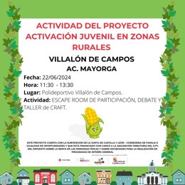 Actividad para la activación juvenil en zonas rurales organizada por Cruz Roja.
