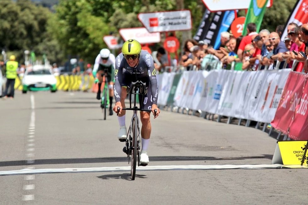 El ciclista español David De la Cruz, campeón de España de contrarreloj 2024