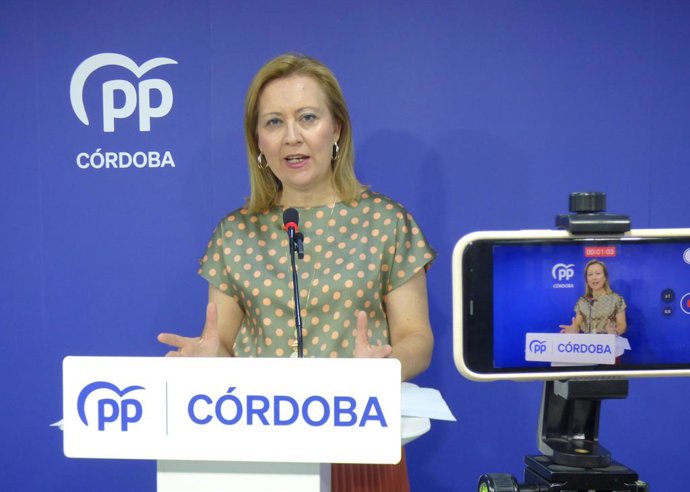 La diputada nacional del PP por Córdoba y portavoz de Trabajo, Economía Social, Inclusión, Seguridad Social y Migraciones en el Congreso de los Diputados, Isabel Prieto.