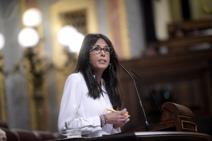 La secretaria general de Podemos Andalucía, Martina Velarde, en una foto de archivo en el Congreso de los Diputados.