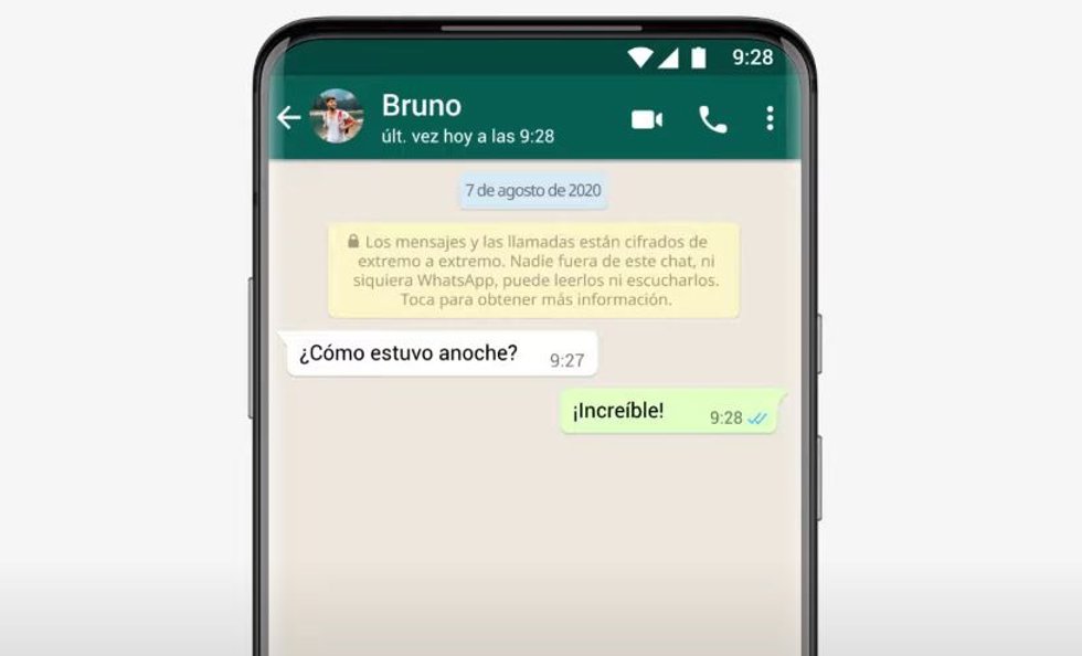 Interfaz de WhatsApp