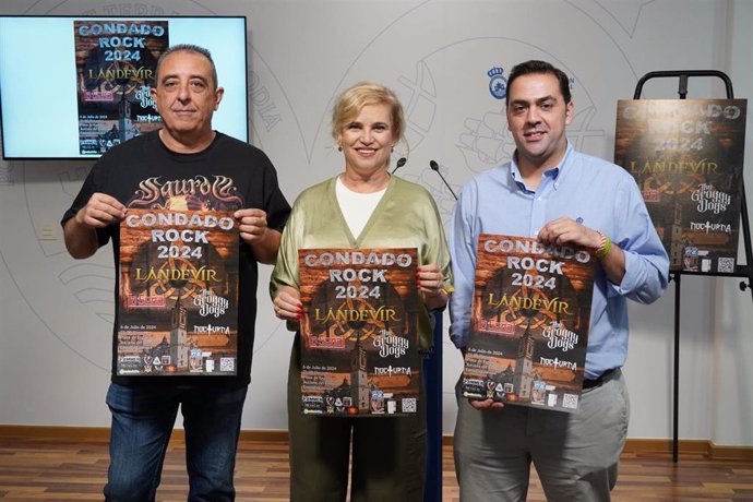 Presentación en la Diputación de Huelva del festival Condado Rock 2024 de Rociana del Condado.