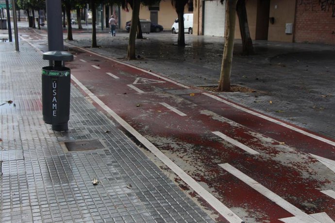 Archivo - Carril bici.