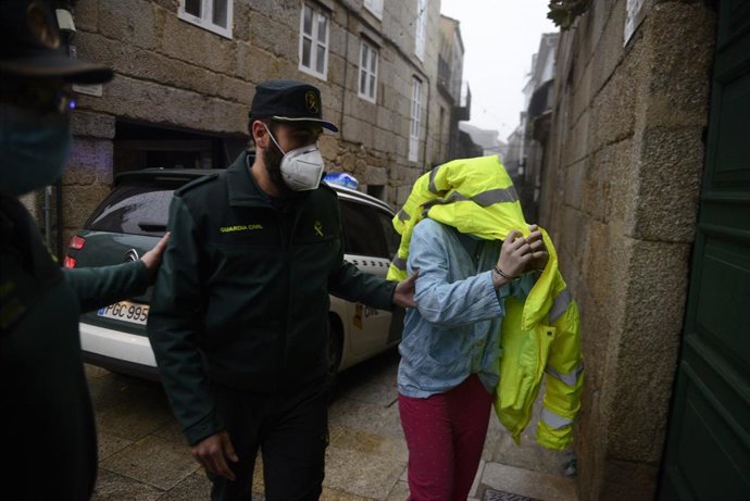 Archivo - Cristina R. V., la joven que afirmó haber quemado el cadáver de un hombre en Cortegada. 