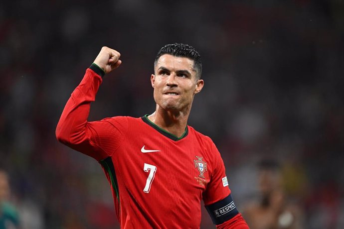 El jugador de Portugal Cristiano Ronaldo durante el encuentro de la Eurocopa ante República Checa.