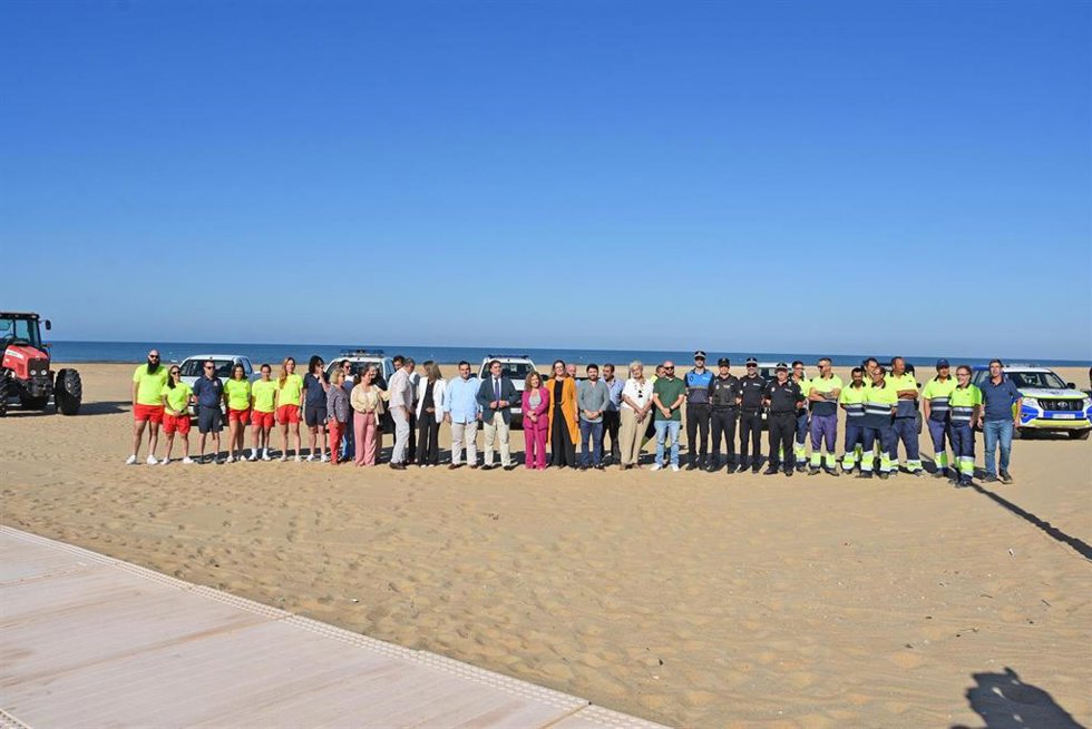Presentación del Plan de Playas de Punta Umbría (Huelva).