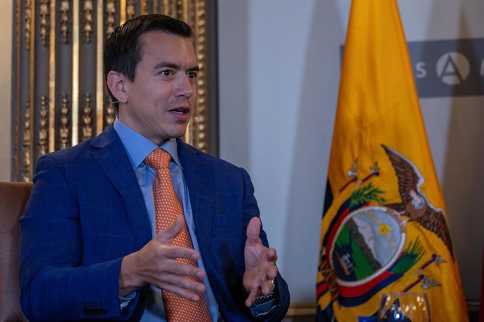 Archivo - El presidente de Ecuador, Daniel Noboa.