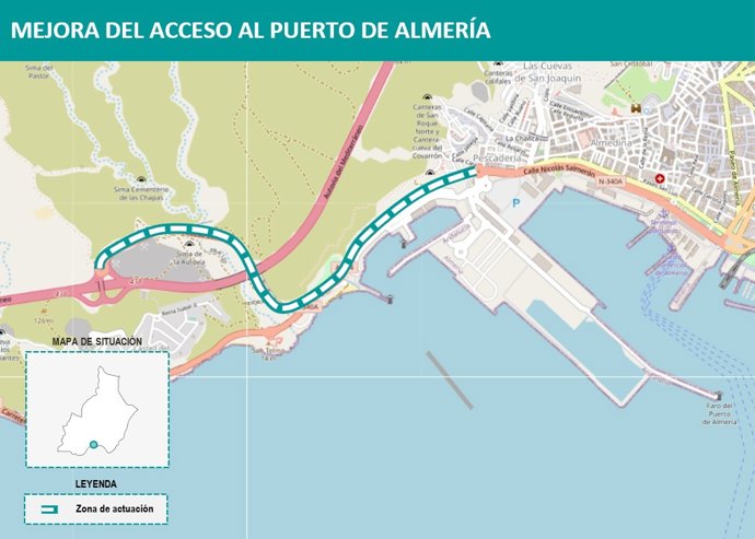 Mejora de acceso al Puerto de Almería.