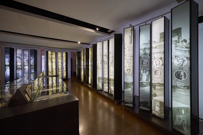 Una sala del Museu Memorial de l'Exili (MUME) de La Jonquera (Girona)