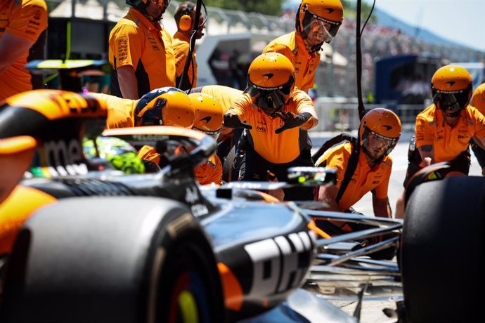 Personal de McLaren amb Lando Norris