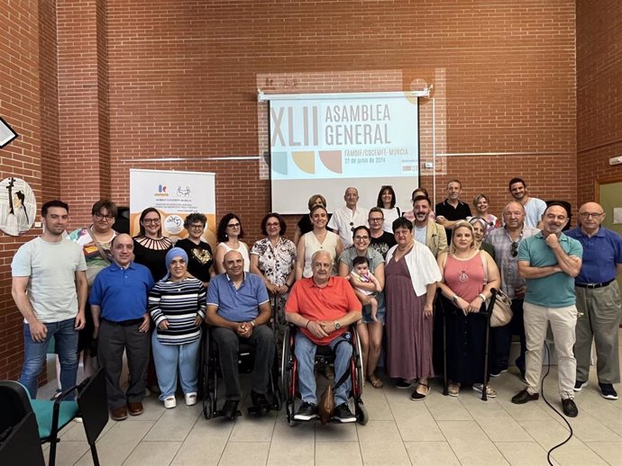 La consejera de Política Social, Familias e Igualdad, Conchita Ruiz, asistió hoy a la clausura de la Asamblea General de la Federación de Asociaciones Murcianas de Personas con Discapacidad Física y Orgánica